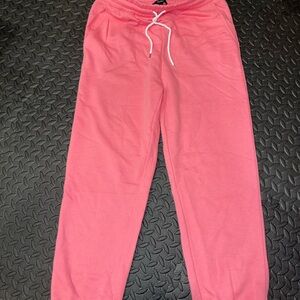 Forever 21 Women’s Pink Cotton Blend Sweatpants -NEW - size L